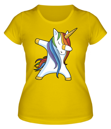 Женская футболка Unicorn dabbing