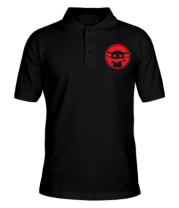 Мужская футболка поло Baby yoda monochrom  фото