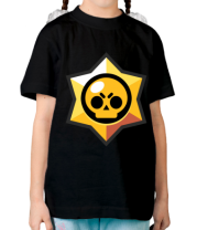 Детская футболка Brawl Stars minimal logo фото