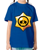 Детская футболка Brawl Stars minimal logo фото