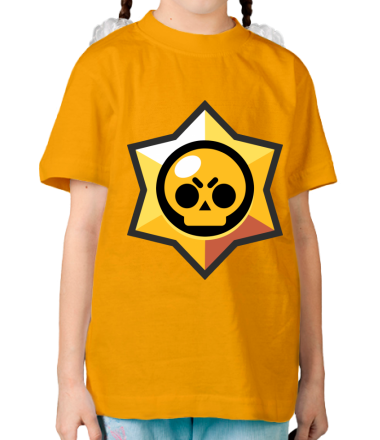 Детская футболка Brawl Stars minimal logo