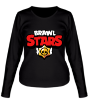 Женская футболка длинный рукав Brawl Stars Logotype фото