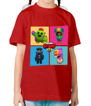 Детская футболка Four Legendary Characters in Brawl Stars фото