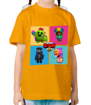 Детская футболка Four Legendary Characters in Brawl Stars фото