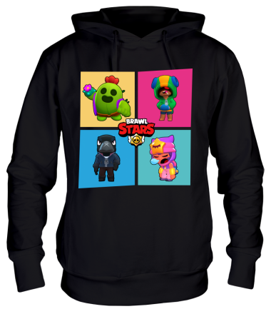 Толстовка худи Four Legendary Characters in Brawl Stars