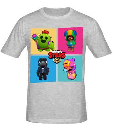 Мужская футболка Four Legendary Characters in Brawl Stars