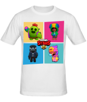 Мужская футболка Four Legendary Characters in Brawl Stars фото