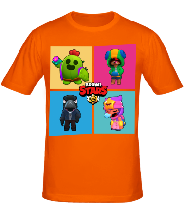 Мужская футболка Four Legendary Characters in Brawl Stars