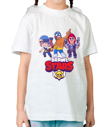 Детская футболка Brawl Stars Three Characters