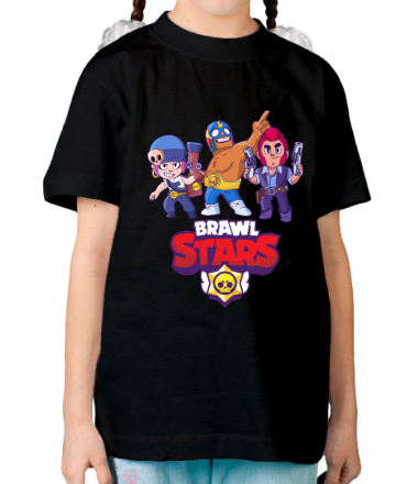 Детская футболка Brawl Stars Three Characters