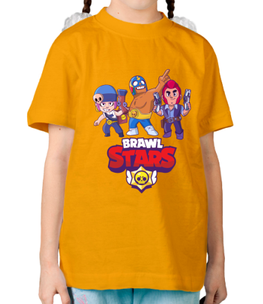 Детская футболка Brawl Stars Three Characters
