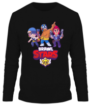 Мужская футболка длинный рукав Brawl Stars Three Characters фото
