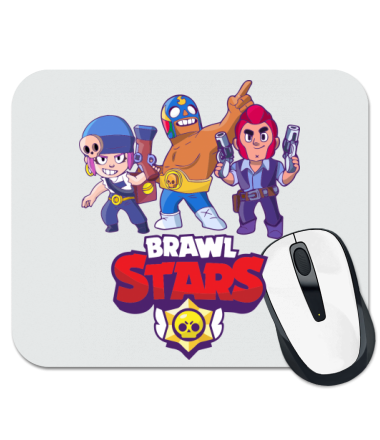 Коврик для мыши Brawl Stars Three Characters