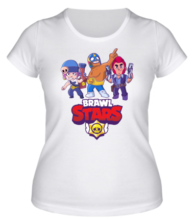 Женская футболка Brawl Stars Three Characters