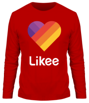Мужская футболка длинный рукав Likee logo фото