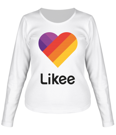 Женская футболка длинный рукав Likee logo