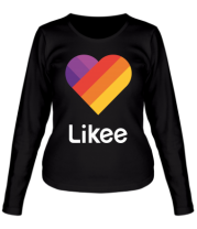 Женская футболка длинный рукав Likee logo