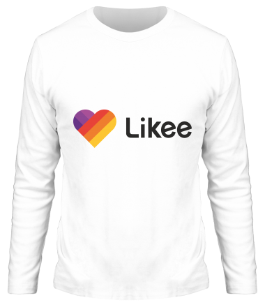 Мужская футболка длинный рукав Likee logo