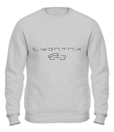 Толстовка без капюшона Cybertruck tesla logo