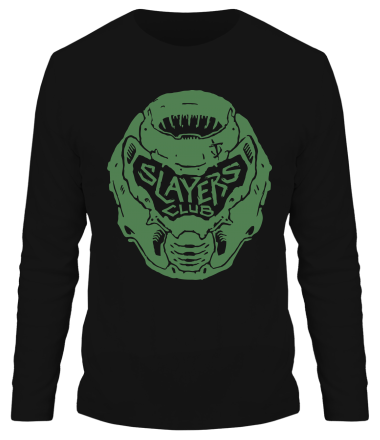 Мужская футболка длинный рукав DOOM Slayer Club 