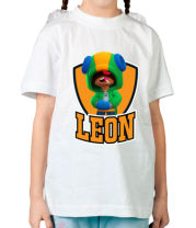 Детская футболка BS Leon emblem shield фото