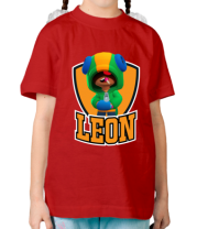 Детская футболка BS Leon emblem shield фото