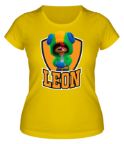 Женская футболка BS Leon emblem shield фото