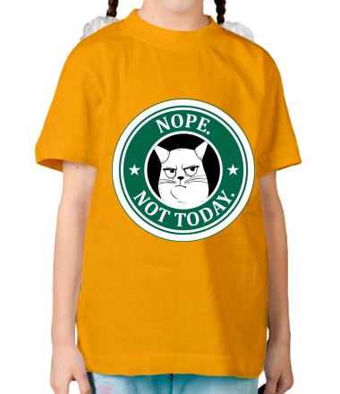 Детская футболка Nope not today