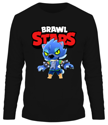 Мужская футболка длинный рукав Brawl stars werewolf