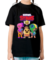 Детская футболка Brawl Stars three characters from the game фото