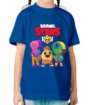 Детская футболка Brawl Stars three characters from the game фото