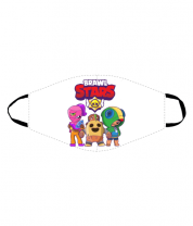 Маска Brawl Stars three characters from the game фото