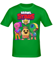 Мужская футболка Brawl Stars three characters from the game фото