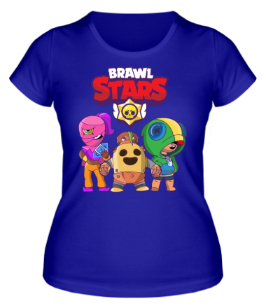Женская футболка Brawl Stars three characters from the game