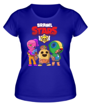 Женская футболка Brawl Stars three characters from the game фото