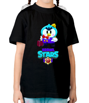 Детская футболка Brawl stars Mr Penguin