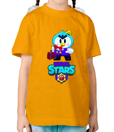 Детская футболка Brawl stars Mr Penguin