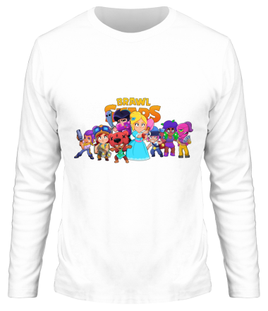 Мужская футболка длинный рукав Brawl stars girl
