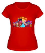 Женская футболка Brawl stars girl фото