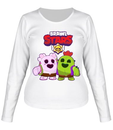 Женская футболка длинный рукав BS Sakura and Spike
