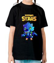 Детская футболка Brawl stars Leon werewolf фото