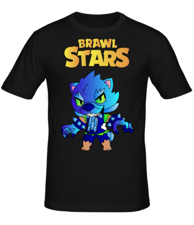 Мужская футболка Brawl stars Leon werewolf