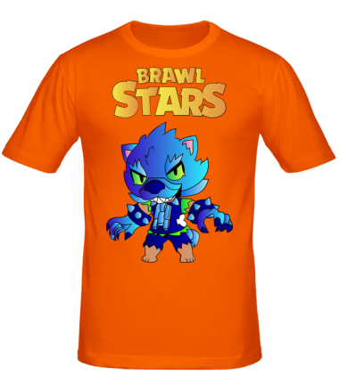 Мужская футболка Brawl stars Leon werewolf