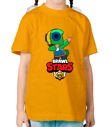Детская футболка Brawl stars Leon dab
