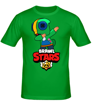 Мужская футболка Brawl stars Leon dab