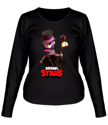 Женская футболка длинный рукав Mortis Brawl Stars Hero
