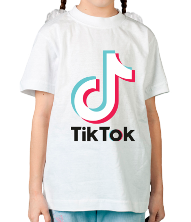 Детская футболка  Tiktok logo