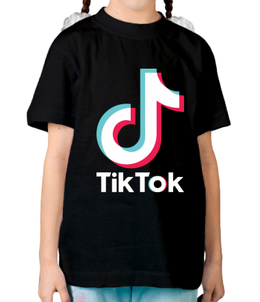 Детская футболка  Tiktok logo
