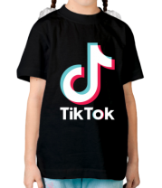Детская футболка  Tiktok logo фото