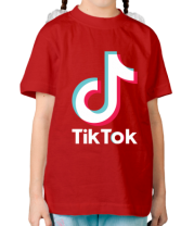 Детская футболка  Tiktok logo фото